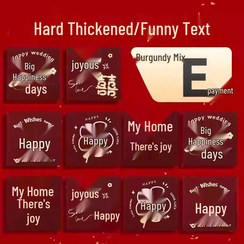 Red Envelopes for Wedding Reception - Small Size Li Shi Feng Pockets