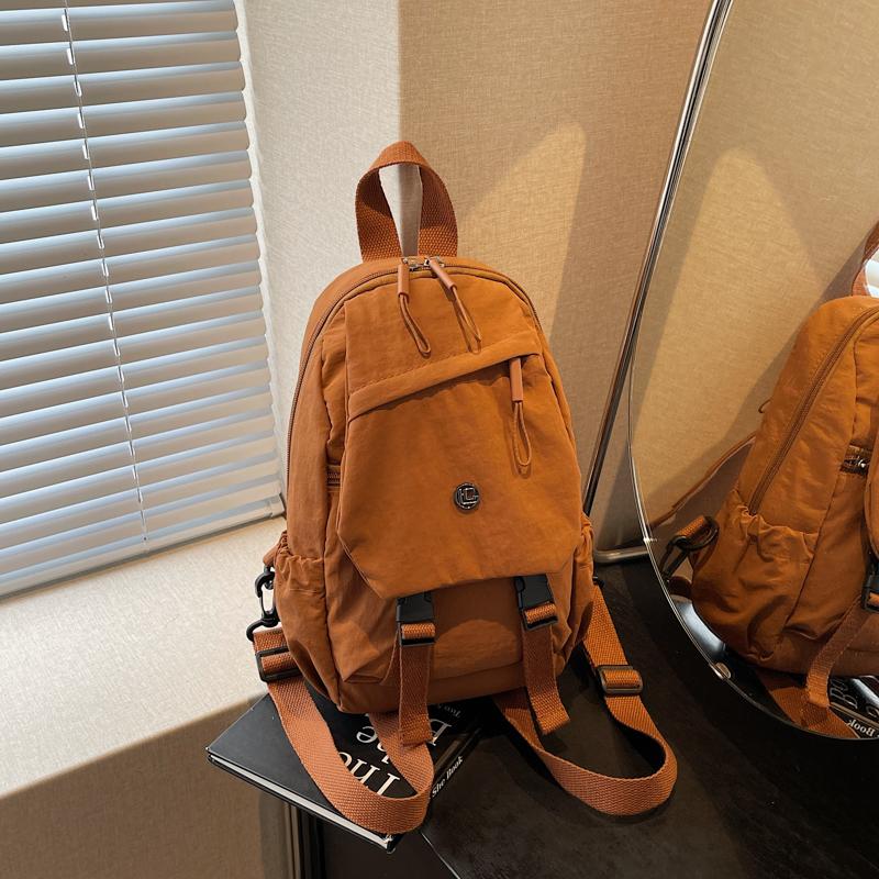 Simple Solid Unisex Small Backpack Versatile Large Capacity Backpack able Women's Chest Bag