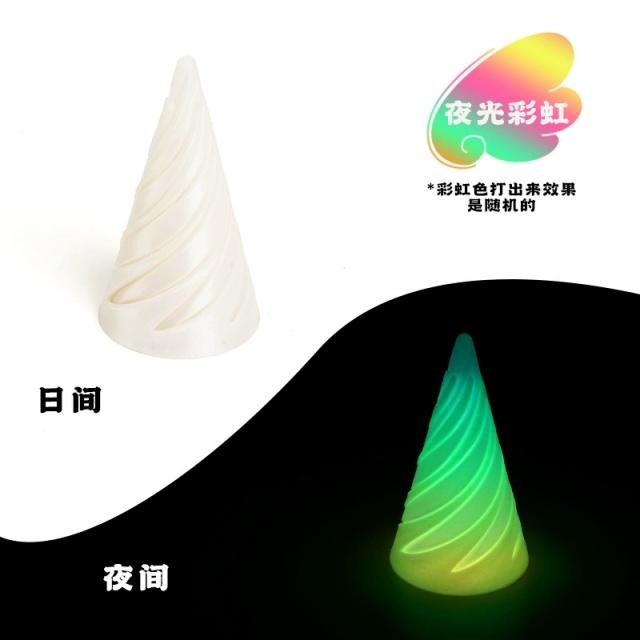 3D Printed Spiral Cone Helix Pyramid Fidget Toy Passthrough Illusion Sculpture Stress Relief Fingertip Decompression Toy