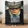 Peaky Blinders Flannel Blanket Super Soft Warm Cozy Blanket for Sofa Bed Office Travel All‑Season Home Decor Gift
