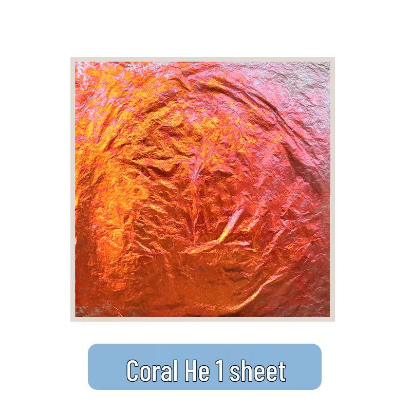 Handmade Colored Gold Foil Paper for DIY Craft and Rock Painting
