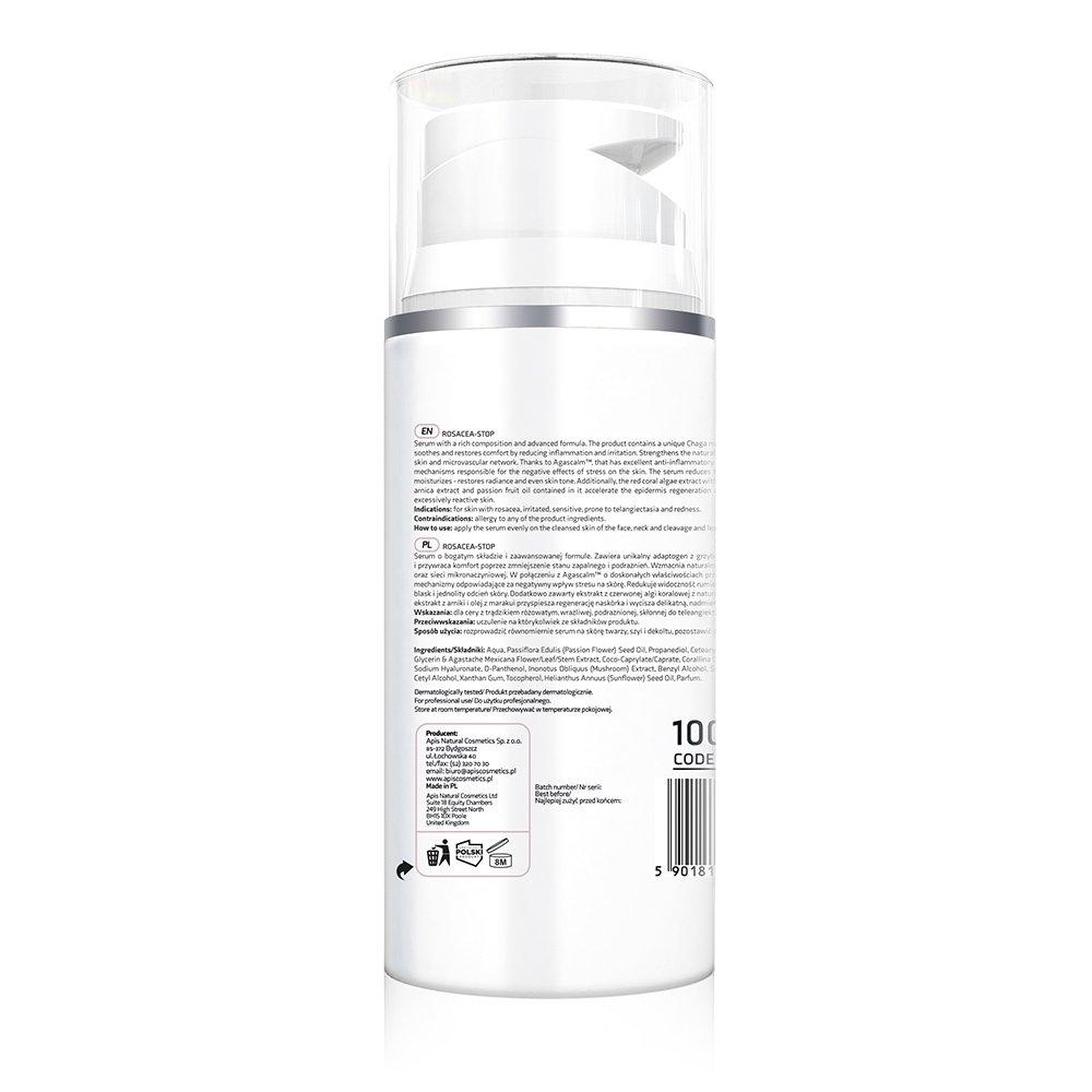 Zklidňující sérum redukující zarudnutí ROSACEA-STOP Apis Cosmetics 100 ml