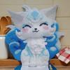Non-Toxic 5760-Piece Blue Nine-Tailed Fox Building Blocks Diy Creative Toy Office Home Decor 14+