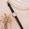 Women Round Dial Watch with Faux Leather Strap Casual Formal Watch Quartz Analog Wristwatch Gift for Birthday Christmas