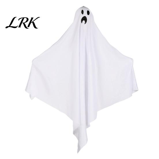 Suspended Ghost Decor Indoor Halloween Hanging Outdoor Decoration, Cute Flying White for Courtyard Front Yard, Porch, Patio, Lawn, Garden, Tree, Party