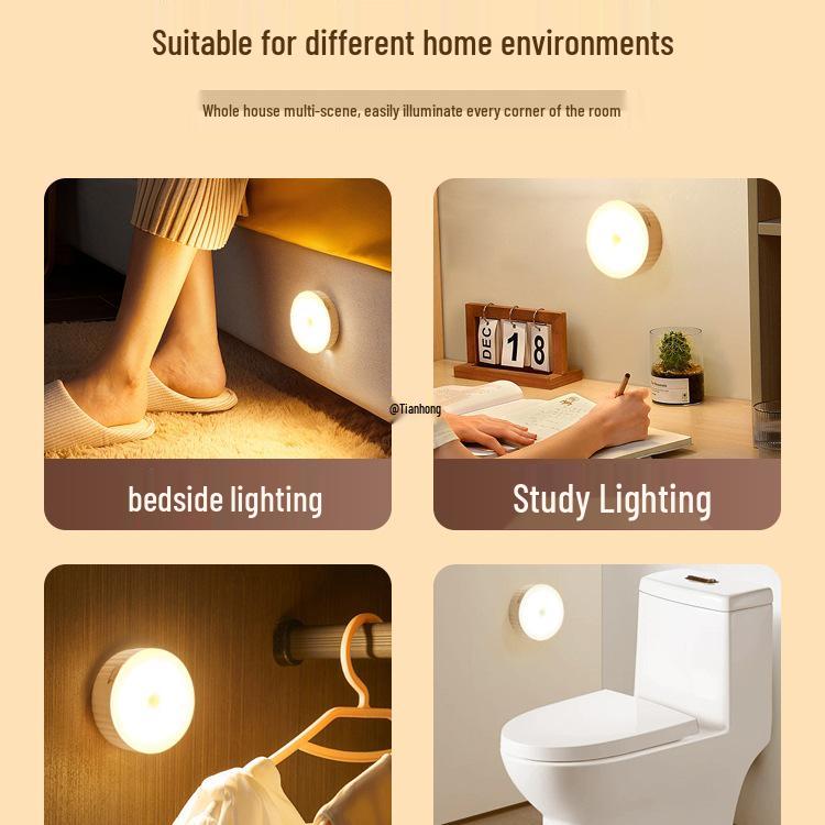 Smart Motion Sensor Night Light: Auto On/Off for Bathroom, Bedroom, Stairway, Hallway