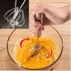 25cm Egg Beater Hand Mixer Semi-automatic Egg Stirrer Stainless Steel Egg Tools Whisk Stirrer Mixing Press Rotary Cream Utensils