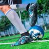 Men/kid's Football Boots Leather Soccer Shoe Rubber Soft Sole Short Nail Artificial Turf Youth Children Football Shoes Mens Football Shoes