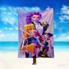 [1pc Kpop Demon Hunters Blanket] All-Season Blanket - Cozy Blanket for Sofa Couch Home Decoration, Digital Printed Nap Blanket