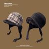 New Double sided Ear Protection Hat for Women Winter Windproof  Coldproof and Warm Pullover Lei Feng Hat Outdoor Travel Pilot Hat