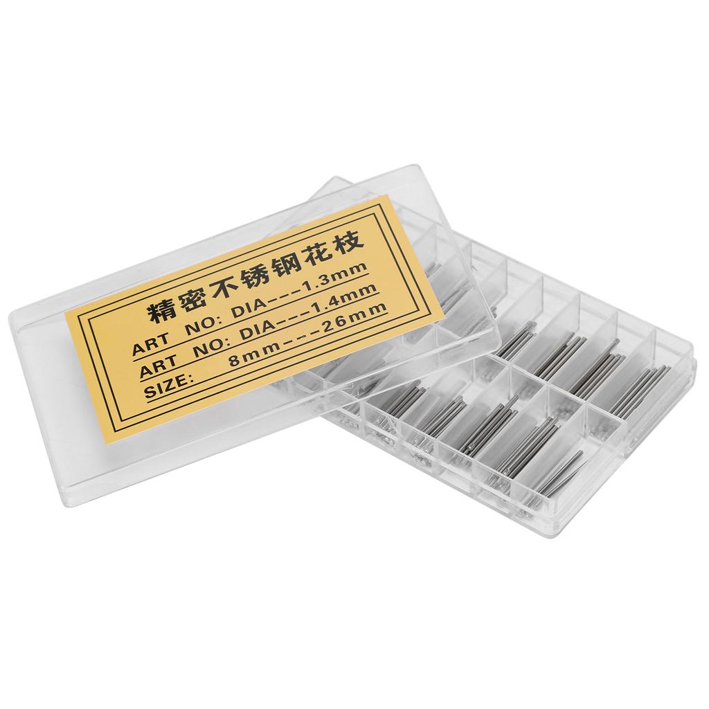1.3MM 1.4MM 8‑26MM Watch Bracelet Pin Friction Bar Assortment Watch Repairing Accessories