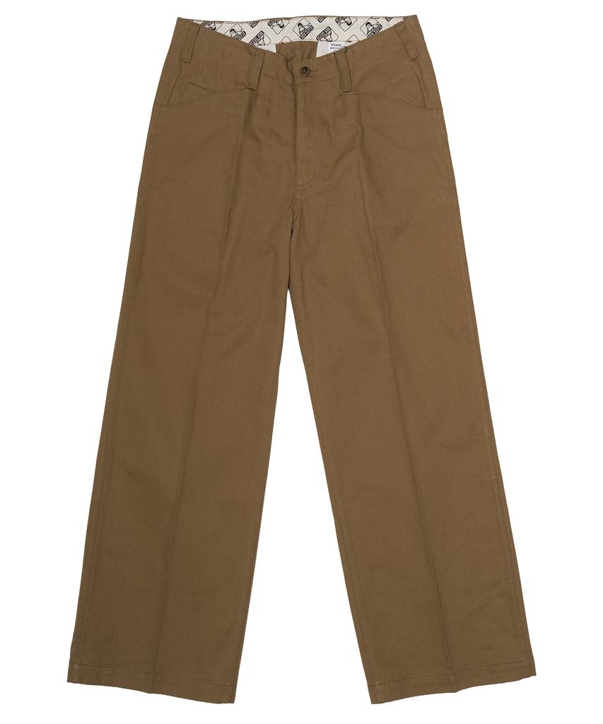 BEN DAVIS Extra Wide Cotton Pants Beige