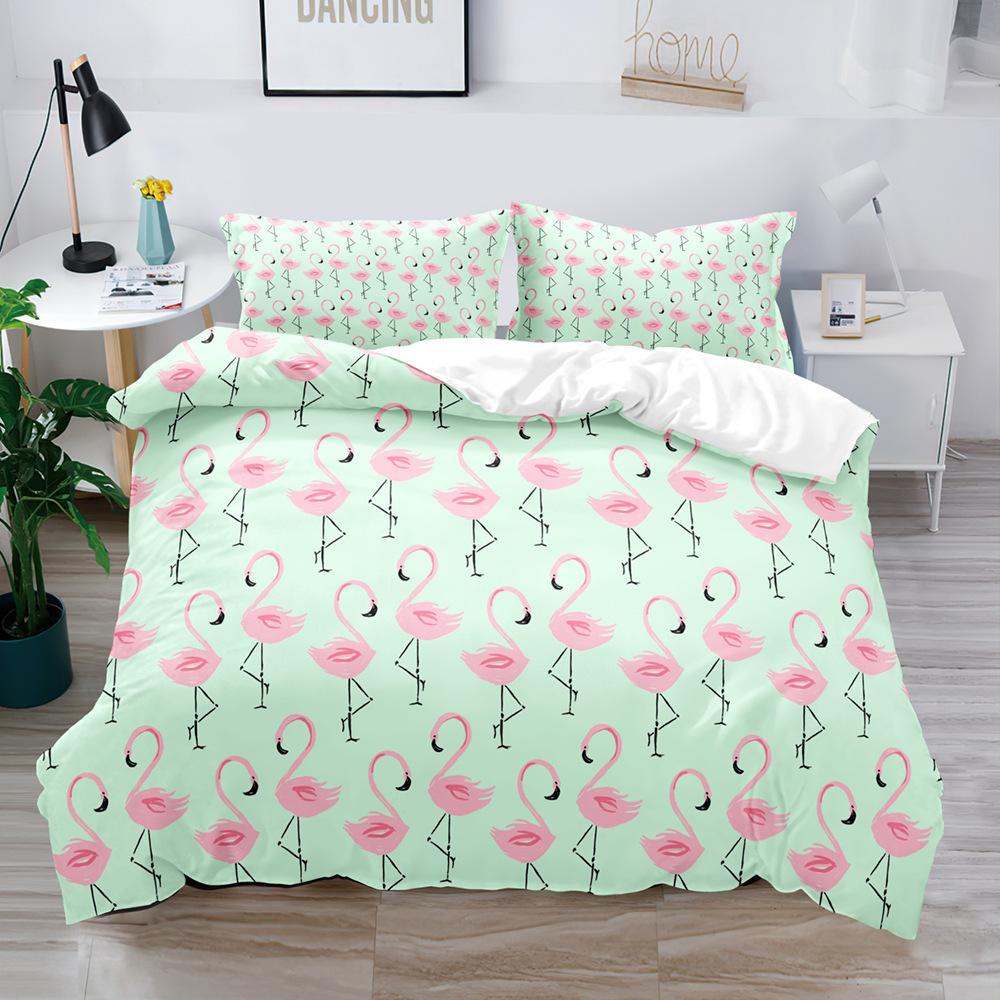 Bedding Three-Piece Bird Cartoon Game 3D Digital Printing Kit