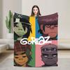 Music Band G-gorillazs Soft Blankets Picnic Plush Throw Blanket Aesthetic Home Decor Flannel Bedspread Sofa Bed Cover