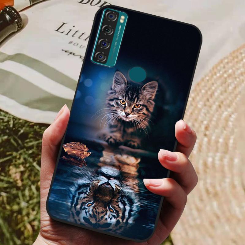 For TCL 20 SE Case Soft Silicone Phone Back Cover For TCL 20 SE TCL20SE TCL20 20SE Cases Coque for TCL 20SE  Fundas Bumper Shell