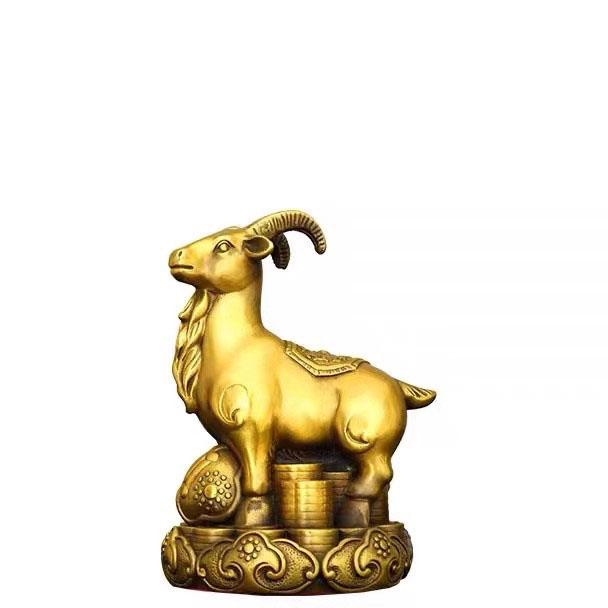 12 Chinese Zodiac Animal Figurines Set Pure Copper Rat, Ox, Tiger, Rabbit, Dragon, Snake, Horse, Goat, Monkey, Rooster, Dog,Pig