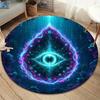 Vortex Crossing Gate Round Area Rug,Carpet Rug for Living Room Bedroom Sofa Playroom Decor,Non-slip Floor Mat