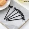 20Pcs Mini Fruit Forks Toothpicks Skewer Set For Kids Children Plastic Bow Food Picks For Bento Lunch Box Decorating Accessories
