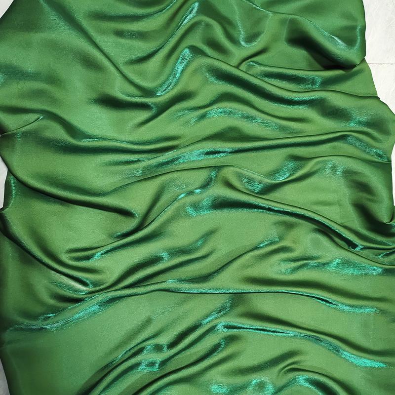 1M Glossy Silk Gradient Fabric Polyester Holographic Gradient Shiny Fabric For Diy Sewing Hanfu Dress Tablecloth Background
