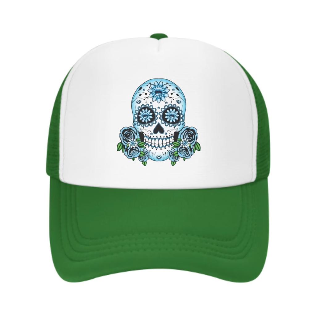 Angry Wolf Head Graphic Trucker Hat Adjustable Mesh Baseball Cap Unisex Outdoor Sun Protection