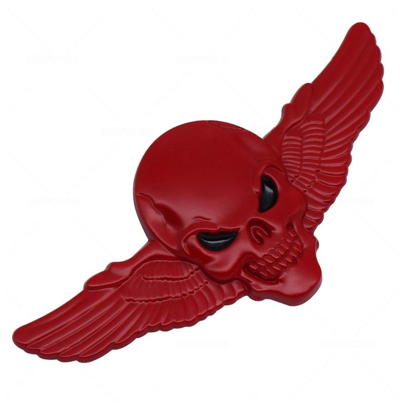 3D Metal Devil Skull Car Emblems Sticker Auto Badge Sticker Bumper Decal for Car SUV Truck Motorbike