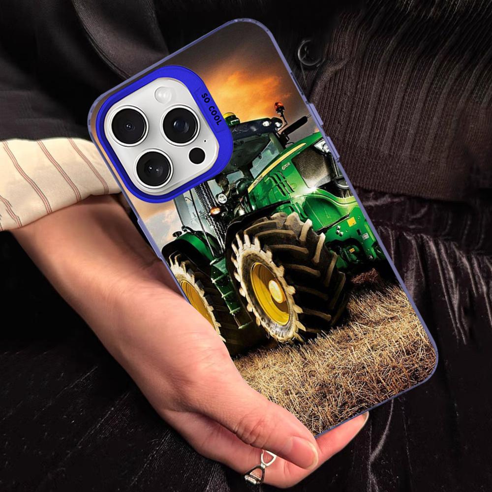 Tractors Car Phone Case For IPhone 16 15 14 13 12 11 Pro Max X XR XSMAX 8 7 Plus Matte Shockproof Back Cover