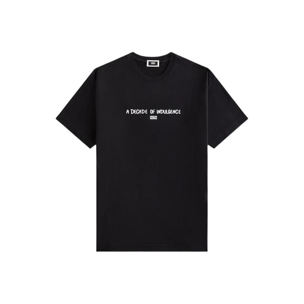Kith Behandelt 10 Jahre T-Shirt Schwarz Unisex Oberteile KHT030204-001