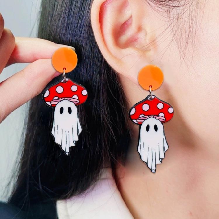 Flowers Stud Earring Cute Spook Dangle Earrings for Women Girls Thanksgiving