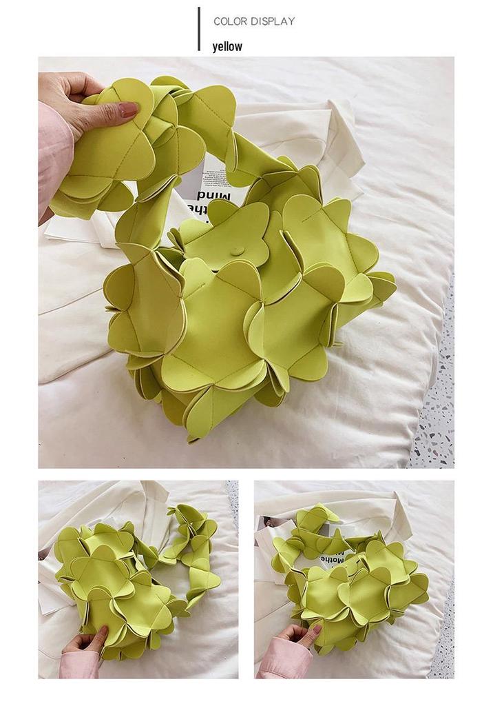 Sac à Bandoulière Unique Patchwork Floral Texturé - Mode Décontractée Femme Été 2025