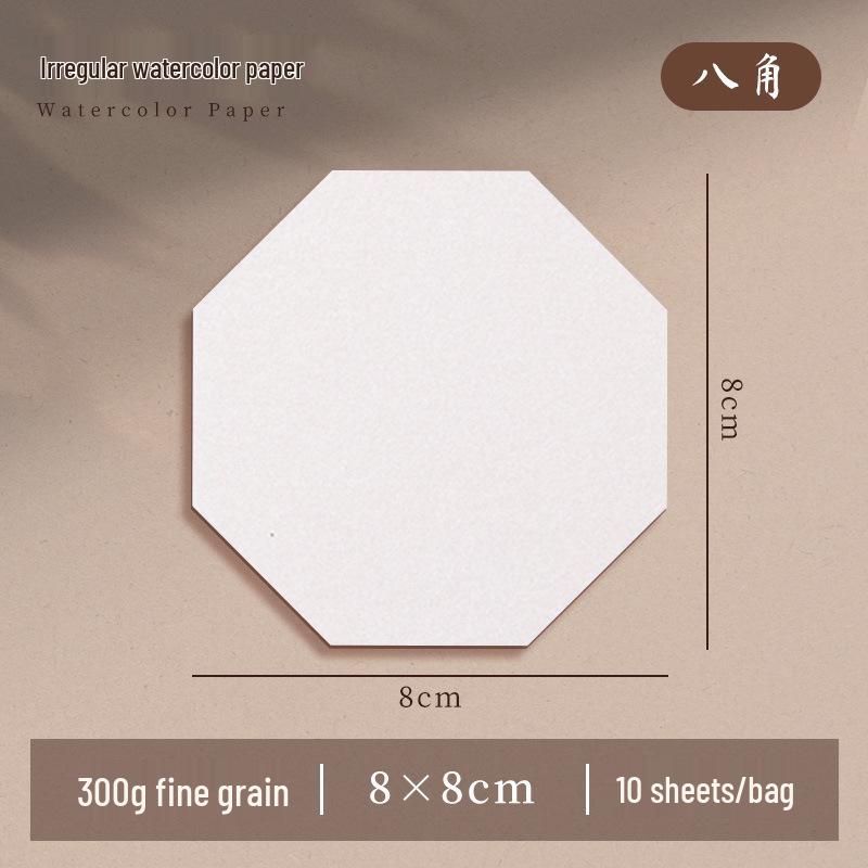 300g Watercolor Postcard Paper - Thick, Medium Rough Texture, Wood Pulp, Square, Blank Cardstock for Painting and Drawing