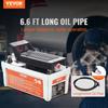 Air Hydraulic Pump, 10,000 PSI 1/2 Gal Reservoir, NPT 3/8" Oil Outlet, NPT 1/4" Inlet, 6.6 Ft Pipe, Foot Actuated Hydraulic Pump Air Treadle for Auto