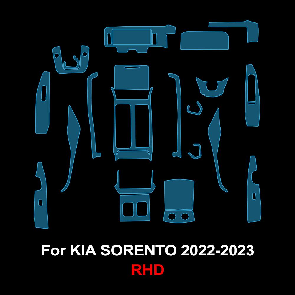 Car Interior TPU Protector Film For Kia Sorento 2026 2026 Anti-scratch Navigation Center Console Dashboard Pre Cut PPF Cover