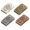 Jewelry Findings Leather Bracelet Clasp DIY Magnet Hook Rhodium Magnetic Clasp Flat Hole 15*3mm