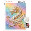 Pearl Art Painting Home Wall Decor Golden Dragon Gemstone Painting Picture Crafts Adult/Beginner Gift Creative Home Decor Unframed
