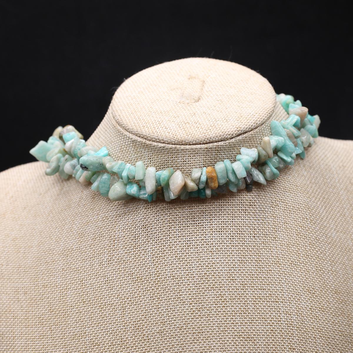 

Бусины из натурального камня амазонит/зебра, гравийные бусины для изготовления ювелирных изделий, ожерелье, серьги, браслет, аксессуар, длина 80 см 7mm