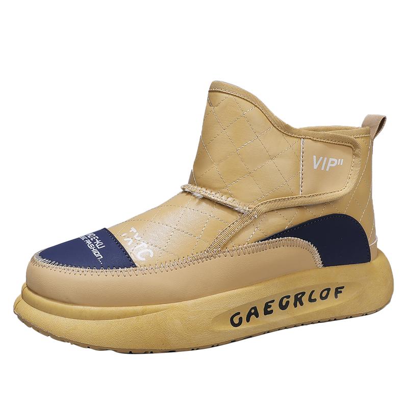 Fashion Hot Style Men's Snow Boots Velvet and Thickening Warm Shoes for Men Comfort Wear-resistant Trendy All-match Mens Winter Shoes