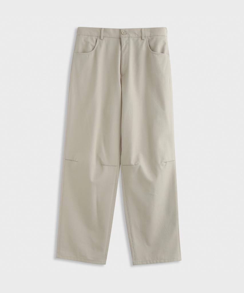 ASHOUR Dart Point Cotton Pants Cream