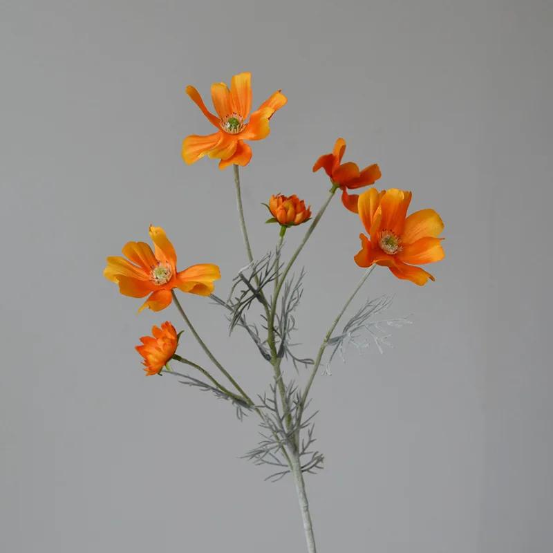 60CM Gesang Chrysanthemum Artificial Flower Pastoral Home Interior Decoration Wedding Ornament Flower Arrangement