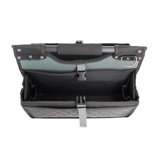 Takagi (Takagi) TAKAGI ICHIMATSU Pipe Tool Bag, Tool Storage, Black, 400 X 310 X 70mm, Easy Access, Full-Open Type, No Hand Pain, ICB-8