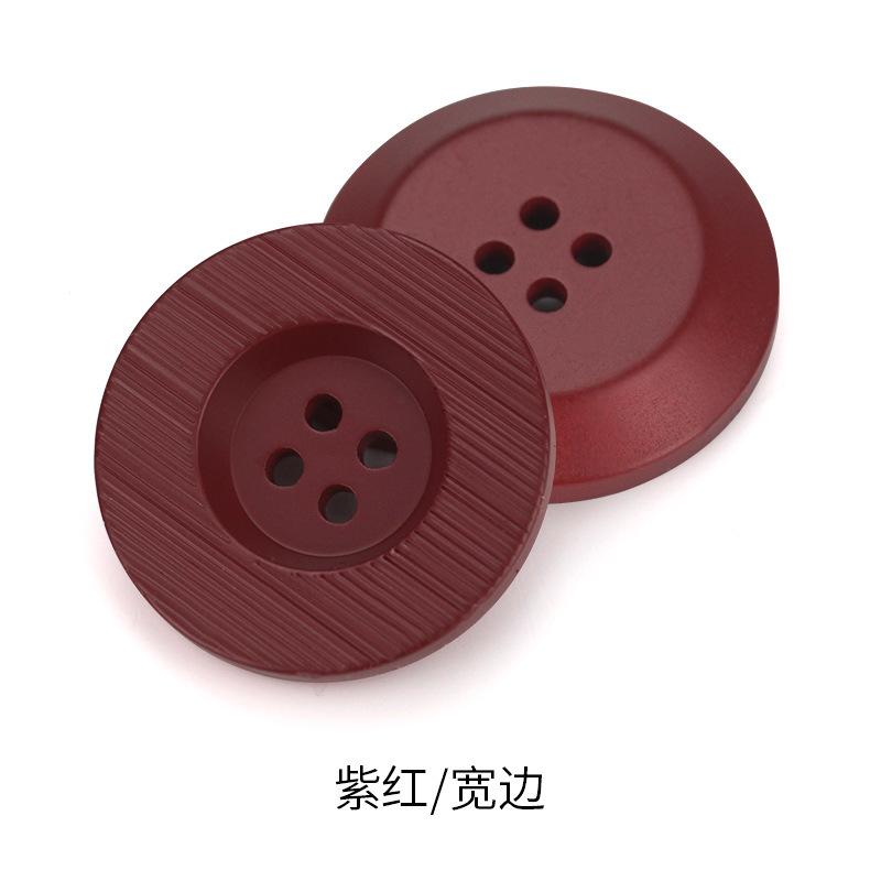 Farbige Harzknöpfe, Runde Vierlochknöpfe, Kleidung, Pullover, Trenchcoats, Anzüge, Mäntel, Einfarbige Deko-Accessoires, Accessoires