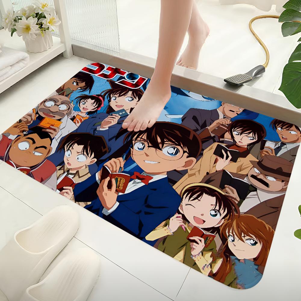 Detective Conan Anime Floor Mat Non-Slip Laundry Room Mat Laundry Decor Balcony Child Living Room Bedside Mats