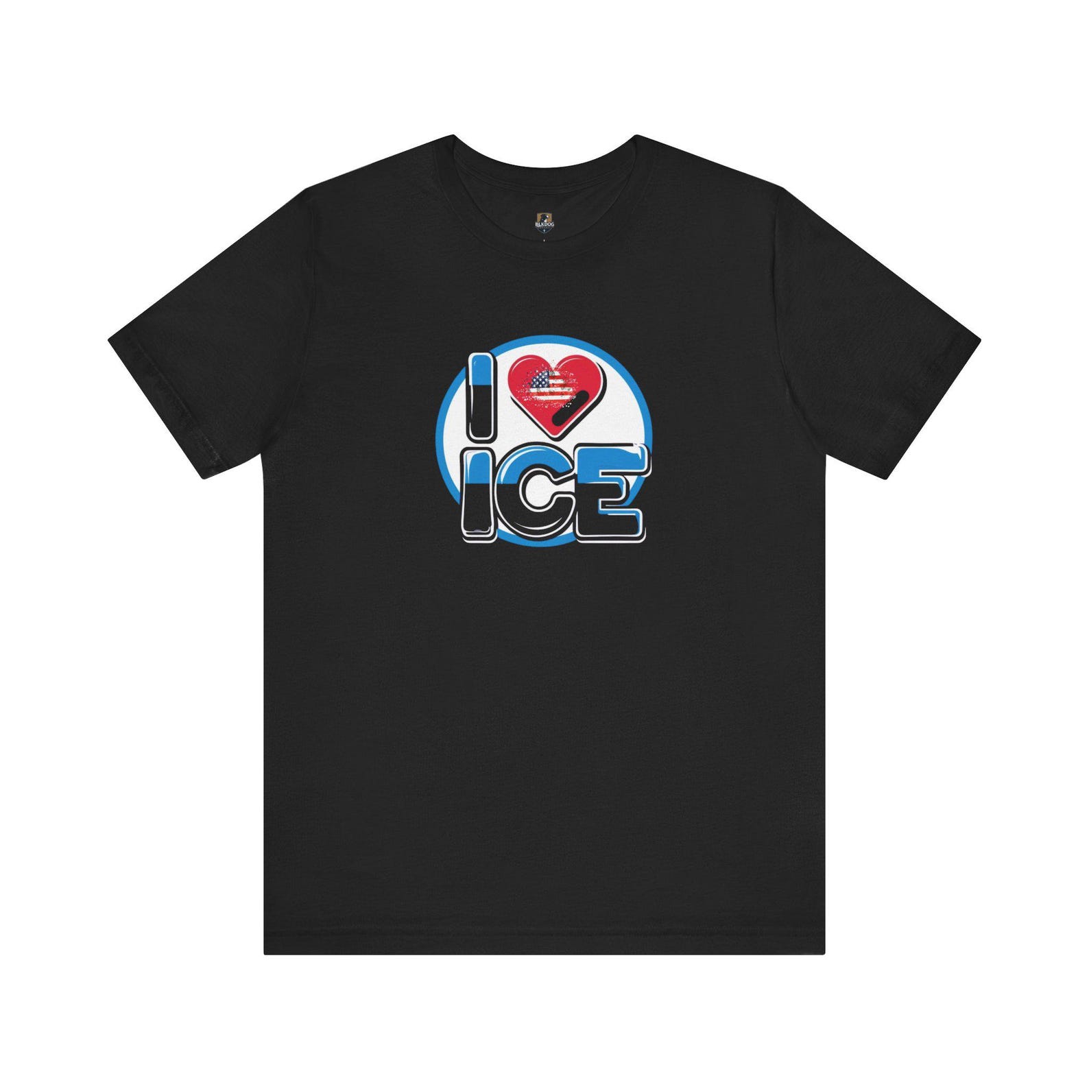 I Love Ice Graphic Tee, Fun Winter Shirt, Cool Gift for Ice Skaters, Cozy Casual Wear, Perfect for Holidays M