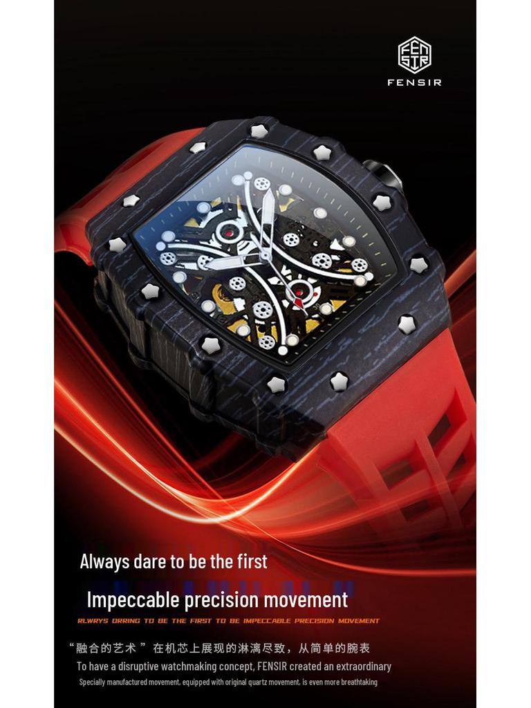 Richard Herzog von Lothringen Herren Wasserdichte Automatische Mechanische Uhr