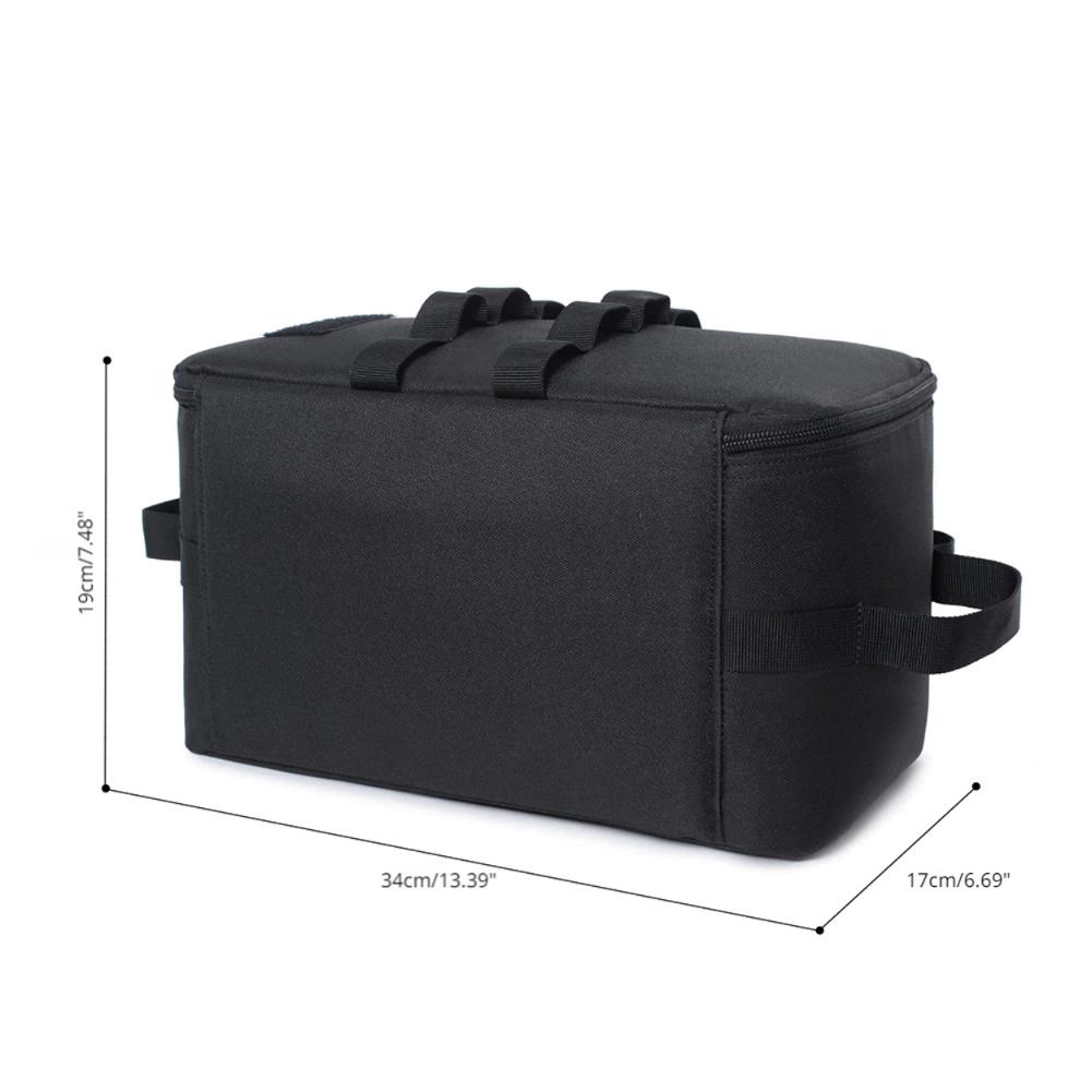 Gas Tank Storage Bag Large Capacity Portable Utensils Kit Box Heat-Insulating Waterproof Tool Storage Case for Outdoor Camping