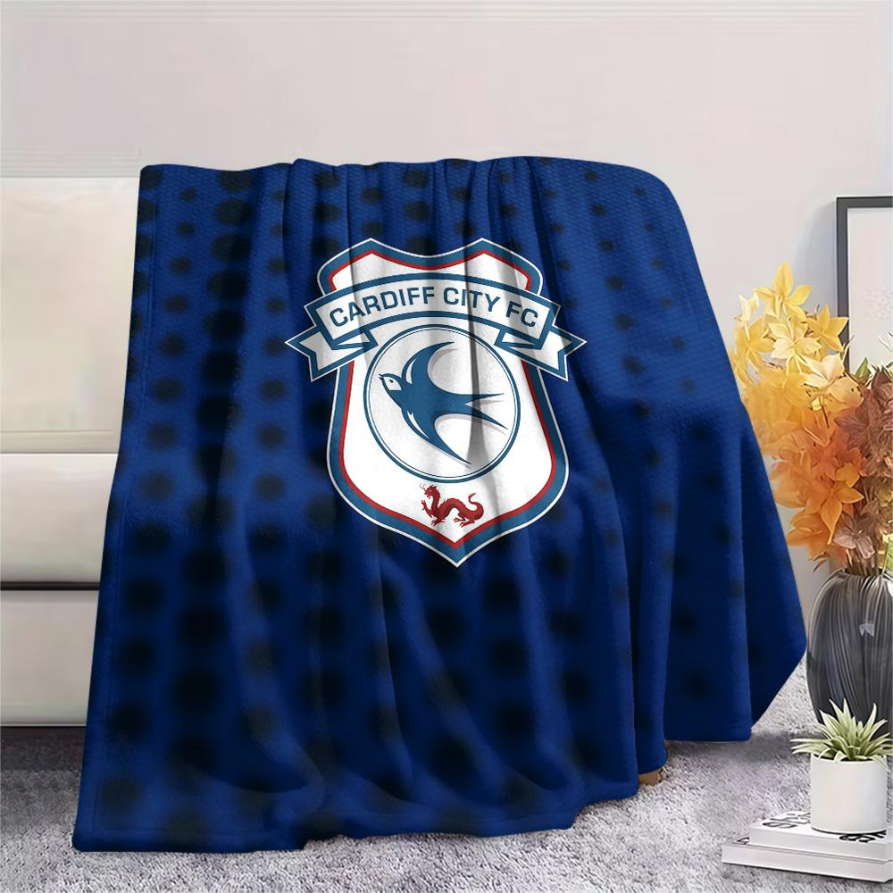 Cardiff City F.C Flannel Blanket, High quality Comfortable for All Seasons, Home Decor, Warmth and Comfort