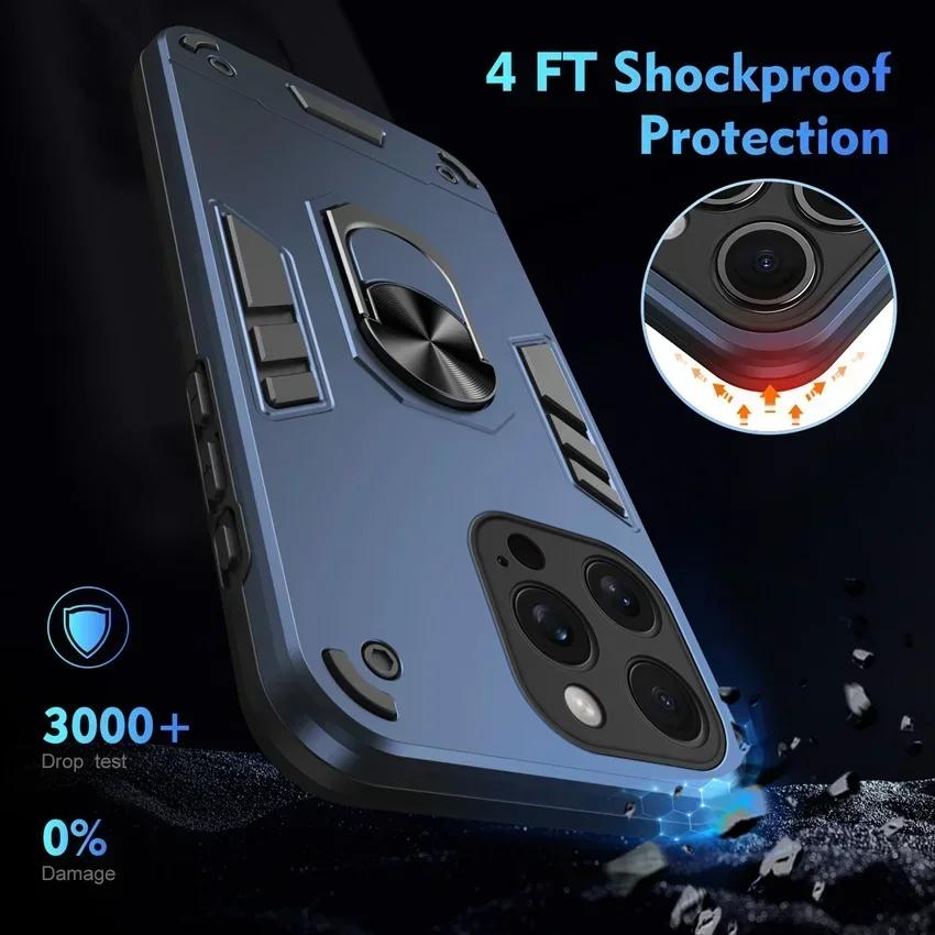 Shockproof  Armor Case For Moto E7 E13 E22i E32 Edge 30 40 Pro NEO G 5G Play Power X30 2022 23 Stylus 5G 2024 Magnetic Stand Cover