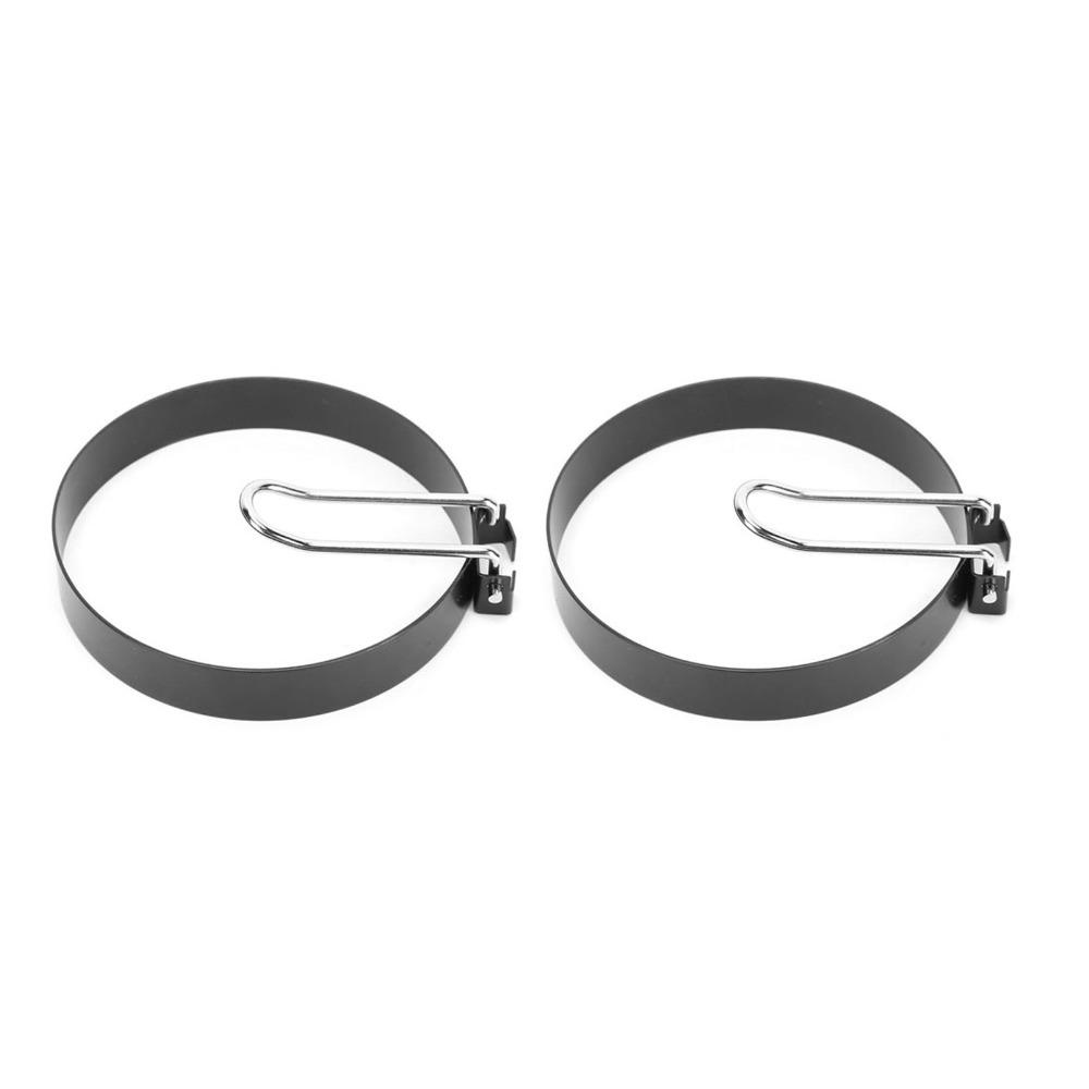 2PCS Round Frying Pan Mold Stainless Steel Egg Rings Kitchen Utensils Egg Shaper Camping