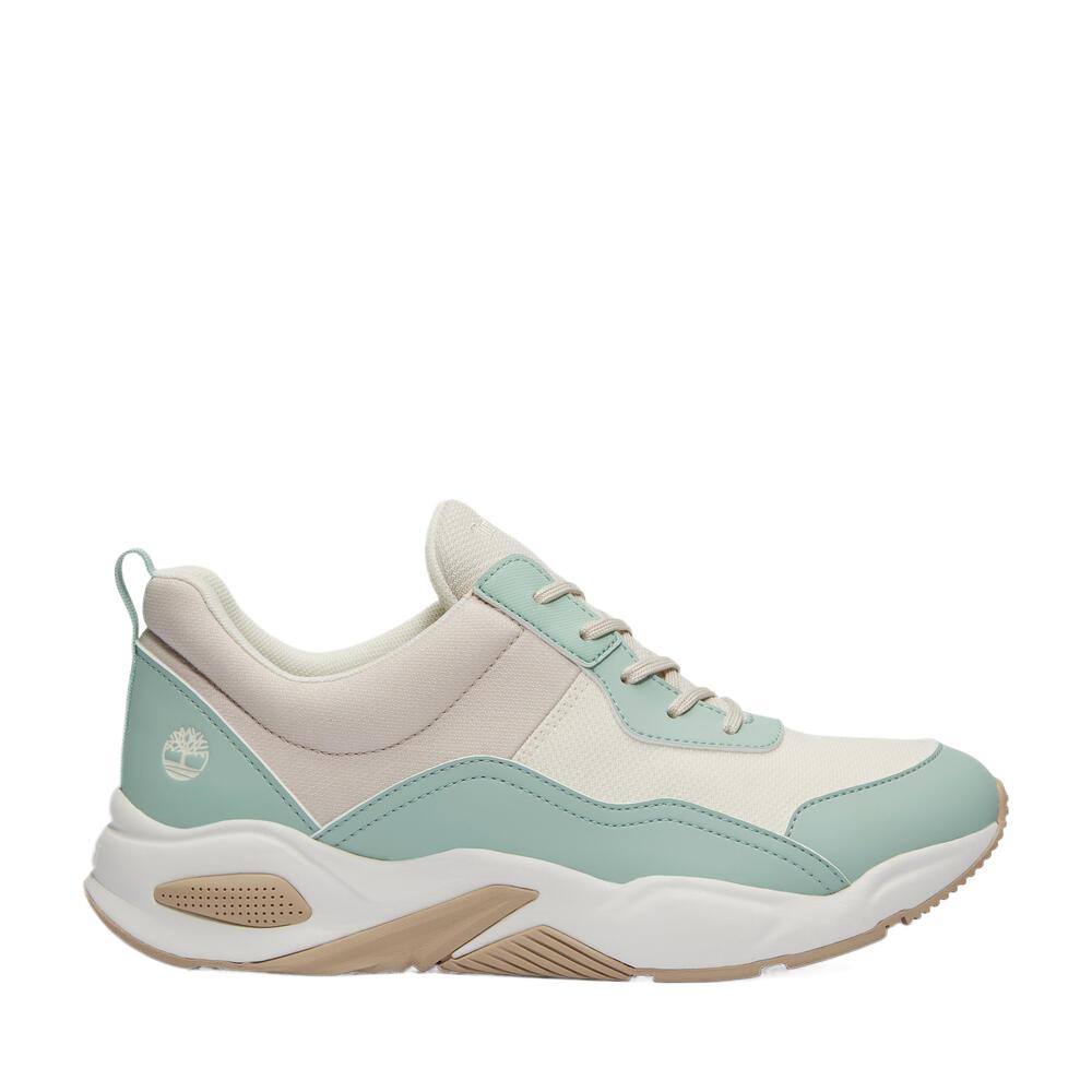 Timberland Delphiville Leather Fashion Trend Comfortable Versatile Low-Top Training Shoes Women sneaker Mint-Green TB0A4218EX0
