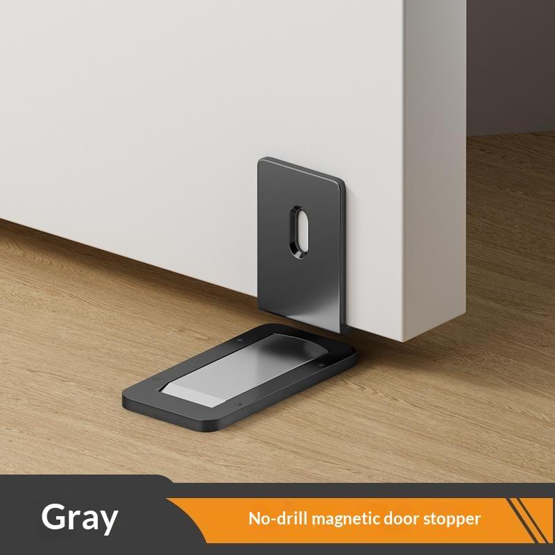Invisible Magnetic Door Stopper Self Adhesive No Drilling Anti-Collision Door Catch for Kids Room Bathroom Living Room