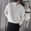 Men's Korean Style Zipper Stand-Up Collar Sweatshirt: Spring/Autumn Casual Long Sleeve Pullover